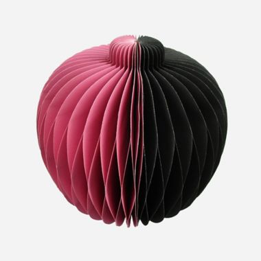 H for Happy&trade; 8-Inch Halloween Pumpkin Table Decoration&nbsp;in Pink/Black. View a larger version of this product image.