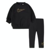 Nike&reg; 2-Piece Swoosh Logo Top and Pant Jogger Set