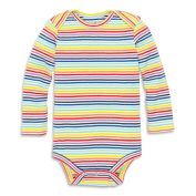 Primary&reg; Unisex Stripes Organic Cotton Long Sleeve Bodysuit