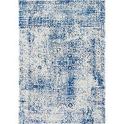 nuLOOM Willena Vintage Abstract 8' x 10' Area Rug in Blue