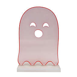 H for Happy™ Ghost Halloween Tabletop Figurine in Pink