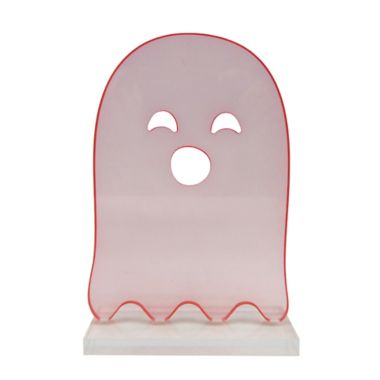 H for Happy&trade; Ghost Halloween Tabletop Figurine in Pink. View a larger version of this product image.