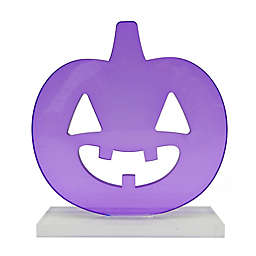 H for Happy™ Pumpkin Halloween Tabletop Figurine in Purple