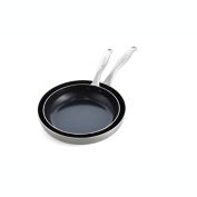 GreenPan&trade; Tri-Clad Nonstick Stainless Steel 2-Piece Fry Pan Set
