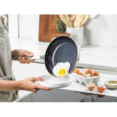 GreenPan&trade; Tri-Clad Nonstick Stainless Steel 10-Piece Cookware Set. View a larger version of this product image.