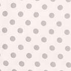 Alternate image 1 for Trend Lab&reg; Dot Flannel Fitted Crib Sheet in Grey