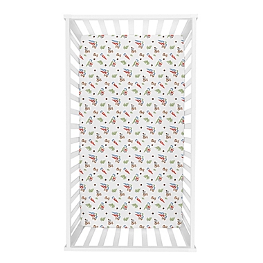 Trend Lab&reg; Forest Gnomes Flannel Fitted Crib Sheet. View a larger version of this product image.