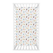 Trend Lab&reg; Crayon Jungle Flannel Fitted Crib Sheet