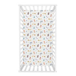 Trend Lab® Crayon Jungle Flannel Fitted Crib Sheet