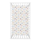 Trend Lab&reg; Crayon Jungle Flannel Fitted Crib Sheet