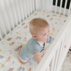 Alternate image 1 for Trend Lab&reg; Crayon Jungle Flannel Fitted Crib Sheet