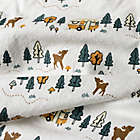 Alternate image 7 for Trend Lab&reg; 4-Pack Woodland Trail Flannel Swaddling Blankets in Grey