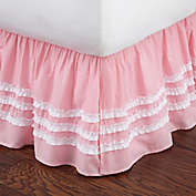 Levtex Home Ruched Dust Ruffle Queen Bed Skirt in Pink
