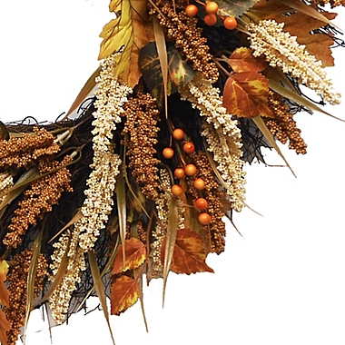 Bee &amp; Willow&trade; 24-Inch Thanksgiving Heather Porch Wreath. View a larger version of this product image.