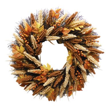 Bee & Willow&trade; 24-Inch Thanksgiving Heather Porch Wreath. View a larger version of this product image.