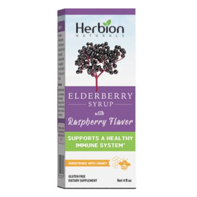 Herbion Naturals&reg; 4 fl.oz. Elderberry Syrup with Raspberry Flavor