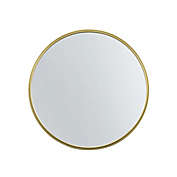 Forest Gate 36-Inch Round Modern Ribbed Wall Mirror