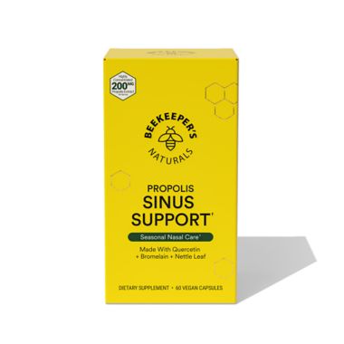 Beekeeper's Naturals&reg; 60-Count Propolis Sinus Support Capsules. View a larger version of this product image.