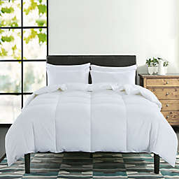 Feather and Loom 3-Piece Goose Down Comforter and Bed Pillow Set