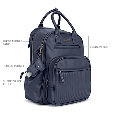 JuJuBe&reg; Million Pockets Deluxe Backpack Diaper Bag in Deep Ocean. View a larger version of this product image.