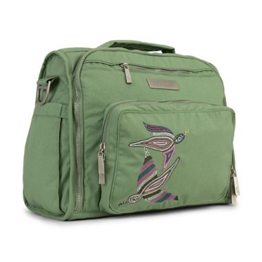 JuJuBe&reg; B.F.F. Diaper Backpack in Embroidered Jade. View a larger version of this product image.