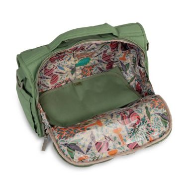 JuJuBe&reg; B.F.F. Diaper Backpack in Embroidered Jade. View a larger version of this product image.