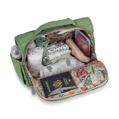 JuJuBe&reg; B.F.F. Diaper Backpack in Embroidered Jade. View a larger version of this product image.