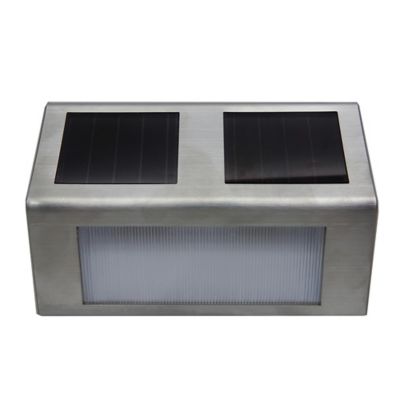 Simply Essential&trade; Solar Step Light in Silver