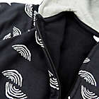 Alternate image 2 for Honest&reg; Size 2T Geo Print Zip-Up Organic Cotton Hooded Jacket in Black/Ivory