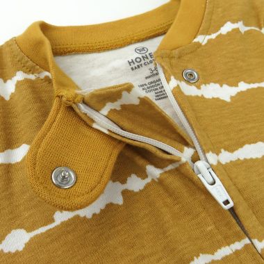 Honest&reg; Size 3M 2-Pack Stripes/Trees Organic Cotton Sleep &amp; Plays in White/Multi. View a larger version of this product image.