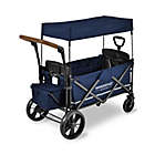 Alternate image 2 for WonderFold Wagon X2 Double Stroller Wagon in Navy