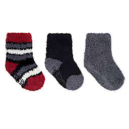 Cuddl Duds® Size 2T-4T 3-Pack Cozy Crew Socks in Black