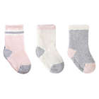 Alternate image 0 for Cuddl Duds&reg; Size 0-3M 3-Pack Cozy Crew Socks in Light Pink