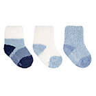 Alternate image 0 for Cuddl Duds&reg; Size 3-12M 3-Pack Cozy Crew Socks in Blue Fog