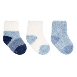 Cuddl Duds® 3-Pack Cozy Crew Socks in Blue Fog