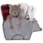 Alternate image 0 for My Tiny Moments&trade; 5-Piece Bear Shaped Gift Set in Grey