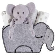 My Tiny Moments&reg; 5-Piece Elephant Shaped Gift Set in Grey