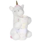 Alternate image 3 for My Tiny Moments&reg; Unicorn 2-Piece Swaddle Blanket and Plush Animal Toy Gift Set in White