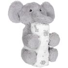 Alternate image 3 for My Tiny Moments&reg; Elephant 2-Piece Swaddle Blanket and Plush Animal Toy Gift Set in Grey