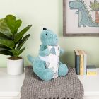 Alternate image 3 for My Tiny Moments&reg; Dinosaur 2-Piece Swaddle Blanket and Plush Animal Toy Gift Set in Green