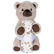 My Tiny Moments&reg; 2-Piece Corduroy Bear Plush and Forest Blanket Gift Set in Tan