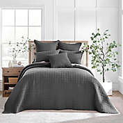 Levtex Home Mills Waffle 2-Piece Twin Bedspread Set in Charcoal