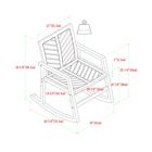Alternate image 1 for Forest Gate Olive Acacia Wood Outdoor Rocking Chair in Dark Brown