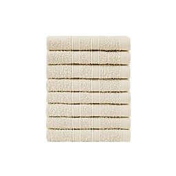 Simply Essential™ Cotton 8-Piece Washcloth Set in Sandshell
