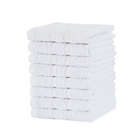 Alternate image 1 for Simply Essential&trade; Solid 8-Piece Washcloth Set in White