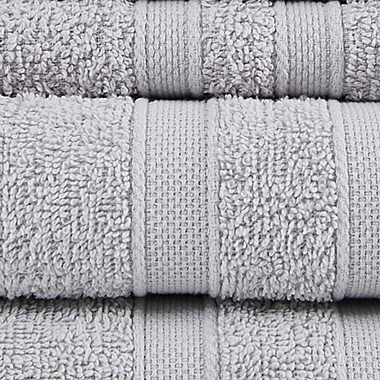 Simply Essential&trade; Solid 12-Piece Bath Towel Set in Microchip. View a larger version of this product image.