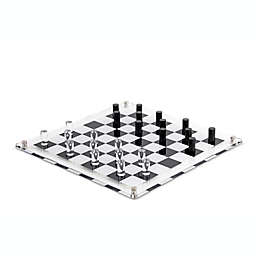 Skyline by Yellow Cab Games Acrylic Checkers 25-Piece Set