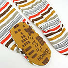 Alternate image 2 for Honest&reg; Size 18M 2-Pack Tie-Dye/Stripe Organic Cotton Snug-Fit Footed Pajamas in Tan/Brown