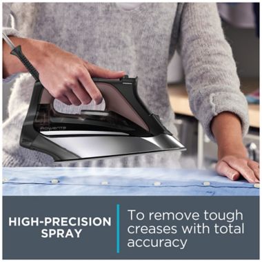 Rowenta&reg; Pro Master Xcel DW8370 Steam Iron in Black. View a larger version of this product image.