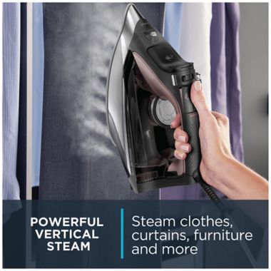 Rowenta&reg; Pro Master Xcel DW8370 Steam Iron in Black. View a larger version of this product image.